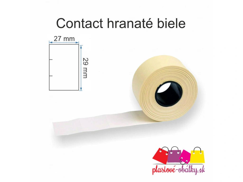 Etikety Contact 29x27,5 biele